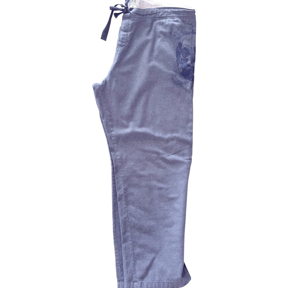 Juicy Couture Jogger Pants XXL Gray Wave Graphic Lounge Sweatpants Y2K